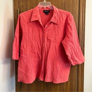 Denim & Co Salmon Top - 2X